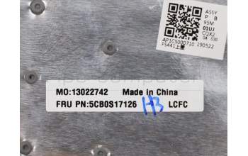 Lenovo 5CB0S17126 COVER Upper case ASM_CZ-SK L81MUGYIMRD