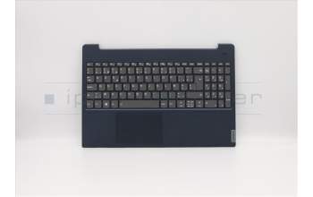 Lenovo 5CB0S18808 C-Cover with keyboard, Belgian, Blue, Backlight, UK
