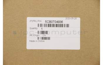 Lenovo 5CB0T04936 COVER Upper Case C 81JS PTN W/KB SA