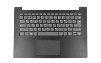 5CB0T25453 original Lenovo keyboard incl. topcase DE (german) grey/black fluted
