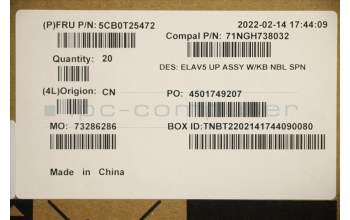 Lenovo 5CB0T25472 COVER Upper Case ASM C 81MT SPA