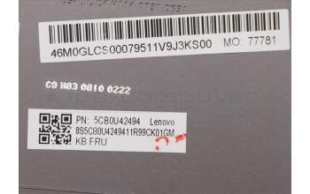 Lenovo 5CB0U42494 C-Abdeckung mit Tastatur, USA – Englisch