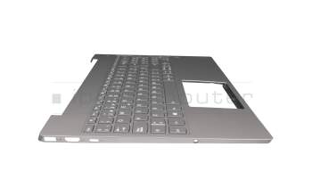 5CB0U43633 original Lenovo keyboard incl. topcase SP (spanish) grey/grey with backlight