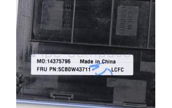 Lenovo 5CB0W43711 COVER Upper Case ASM_USA L81XA ICEBUAL