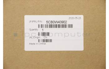 Lenovo 5CB0W43902 COVER LCD Cover W 81VS FO W/Tape*2