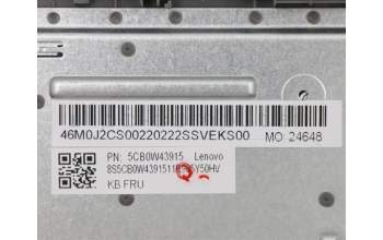 Lenovo 5CB0W43915 COVER Upper Case ASM_GR W 81VS PG
