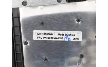 Lenovo 5CB0W44093 C-Abdeckung mit Tastatur, Englisch (GB), Eisengrau, Ohne_Hintergrundbeleuchtung