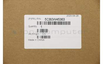 Lenovo 5CB0W45363 C-Abdeckung mit Tastatur, Englisch, Mineralgrau, Ohne_Hintergrundbeleuchtung, Fingerabdruck