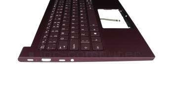 5CB0X55922 original Lenovo keyboard incl. topcase UK (english) purple/purple with backlight