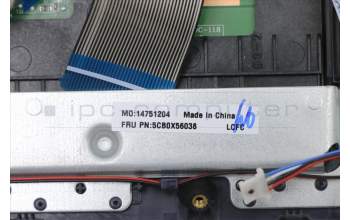 Lenovo 5CB0X56038 C-Abdeckung mit Tastatur, Deutsch, Tiefblau, Nicht_beleuchtet