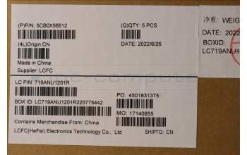 Lenovo 5CB0X56612 COVER Upper Case ASM_FR-ARL81WANFPPGYDIS