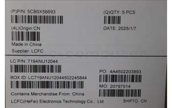 Lenovo 5CB0X56693 COVER Upper Case ASM_ND L81WA FPABEDIS