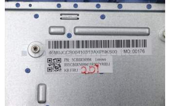 Lenovo 5CB0X56994 C-Abdeckung mit Tastatur, USA – Englisch, Eisblau, Ohne_Hintergrundbeleuchtung