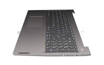 5CB0X57489 original Lenovo keyboard incl. topcase DE (german) grey/silver