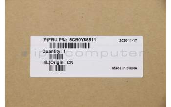 Lenovo 5CB0Y85511 C-Cover with keyboard, Belgian, Grey, Backlight, Fingerprint, UK