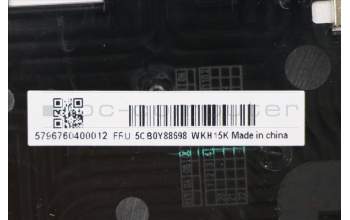 Lenovo 5CB0Y88698 COVER Upper C81YH AL_SIL FP NBLKB_GER
