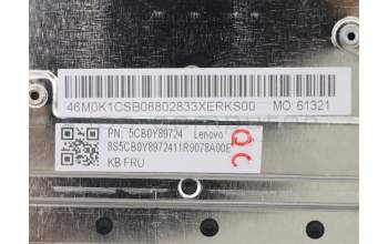 Lenovo 5CB0Y89724 COVER Upper Case ASM_GR BL FP W81X3PG