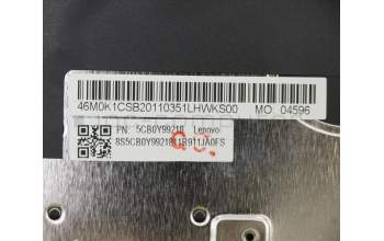 Lenovo 5CB0Y99218 COVER Upper Case ASM_USA BL FP W81X3GY