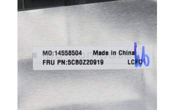 Lenovo 5CB0Z20919 C-Abdeckung mit Tastatur, USA – Englisch, Chameleon Blue, Hintergrundbeleuchtung