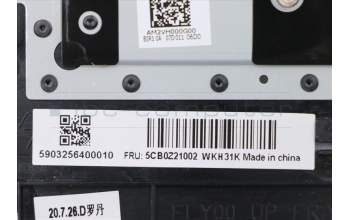 Lenovo 5CB0Z21002 COVER UpperCase ASM C81YT KB UK