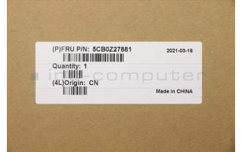 Lenovo 5CB0Z27881 COVER Upper Case ASM_SP_IG_AL_GY