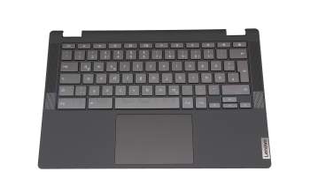 5CB0Z27902 original Lenovo keyboard incl. topcase DE (german) grey/gold