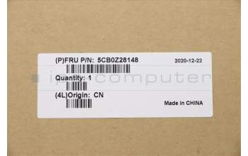 Lenovo 5CB0Z28148 C-Cover with keyboard, US English Euro, Non-Backlight, US