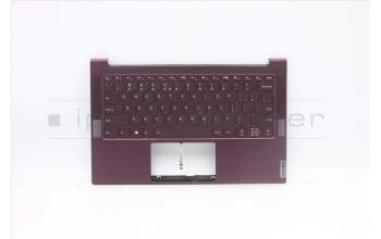 Lenovo 5CB0Z32134 C-Abdeckung mit Tastatur, Englisch (US, Euro), Orchid (Dunkelviolett), Hintergrundbeleuchtung