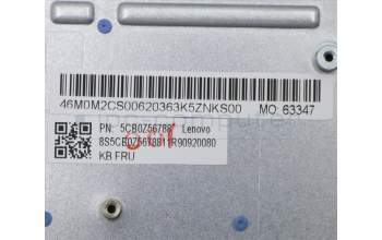 Lenovo 5CB0Z56788 C-Abdeckung mit Tastatur, Englisch (GB), Eisblau, Ohne_Hintergrundbeleuchtung