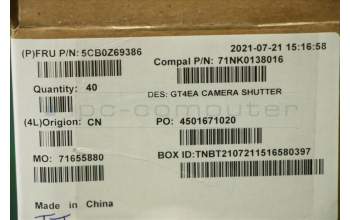 Lenovo 5CB0Z69386 COVER, COVER camera shutter