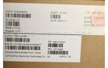 Lenovo 5CB0Z69493 COVER, Mars3.0_D_COVER_ASSY_BLACK