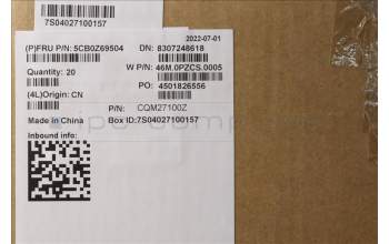 Lenovo 5CB0Z69504 FRU A COVER,ASM,Plastic,2.4T,WLAN