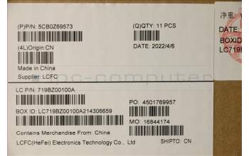 Lenovo 5CB0Z69573 COVER FRU P15SG2_D_COVER_GRAY_WO_WWAN NE