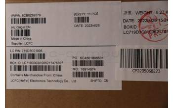 Lenovo 5CB0Z69579 COVER FRU T15G2_C_COVER_UHD_WO_FPR BK NE