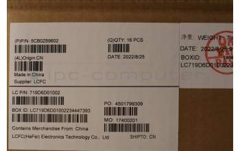 Lenovo 5CB0Z69602 FRU T16G1_A_COVER_AL_SUB_ASSY_FHD