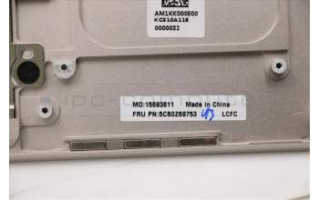 Lenovo 5CB0Z69753 COVER Upper Case ASM_SPA L 82BGMC