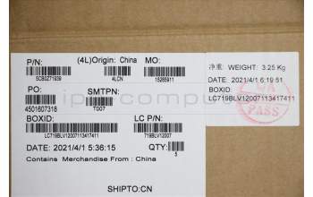 Lenovo 5CB0Z71939 COVER UpperCaseASM B 82BC BL WH EURO ENG