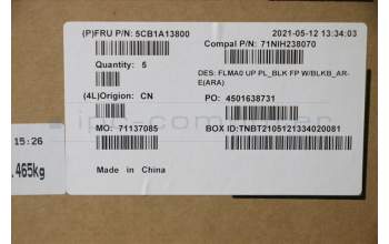 Lenovo 5CB1A13800 COVER Upper C81YM PL_BLK FP BLKB_ARE