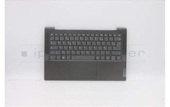 Lenovo 5CB1A14165 C-Cover with keyboard, French, Black, Backlight, Fingerprint, US