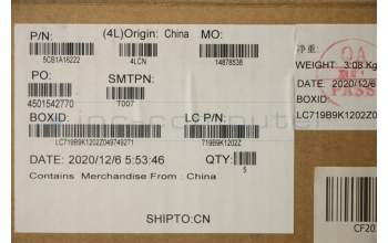 Lenovo 5CB1A16222 C-Cover with keyboard,UK English,Slate Grey,Backlight