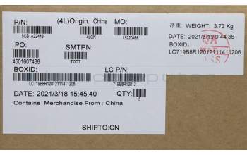 Lenovo 5CB1A22448 COVER Upper Case ASM_SLV L82BJ DM