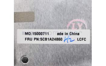 Lenovo 5CB1A24860 C-Cover with keyboard, French, Platinum Grey, Backlight, Fingerprint