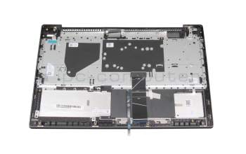 5CB1A29223 original Lenovo keyboard incl. topcase DE (german) grey/grey with backlight Fingerprint (USB-C charging port)