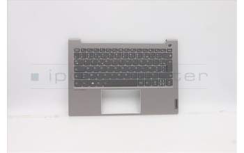 Lenovo 5CB1B02463 C-Cover with keyboard, French, Mineral Grey, Backlight