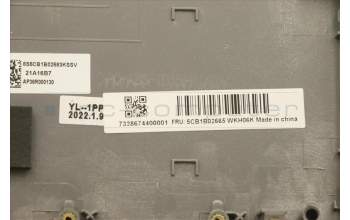 Lenovo 5CB1B02665 COVER Upper Case ASM_GER C 20VF HDMGNBL