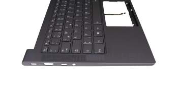 5CB1B05291 original Lenovo keyboard incl. topcase DE (german) grey/grey with backlight