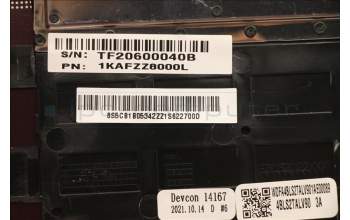 Lenovo 5CB1B05342 COVER Upper Case ASM_UKR Q 82A3 OC