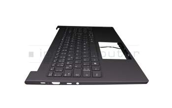 5CB1B10119 original Lenovo keyboard incl. topcase DE (german) black/grey with backlight