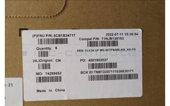 Lenovo 5CB1B34717 COVER Upper Case ASM_FRA/ARA C20VD MGNBL