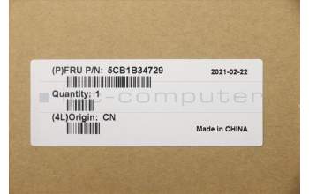 Lenovo 5CB1B34729 COVER Upper Case ASM_HIN C 20VD HDMGNBL